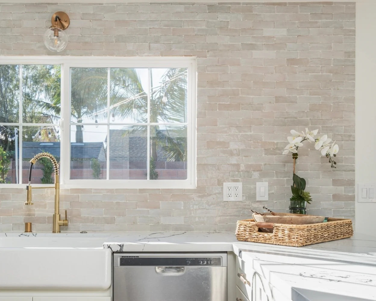 Natural White 2x6 Thin Bejmat Zellige Tile