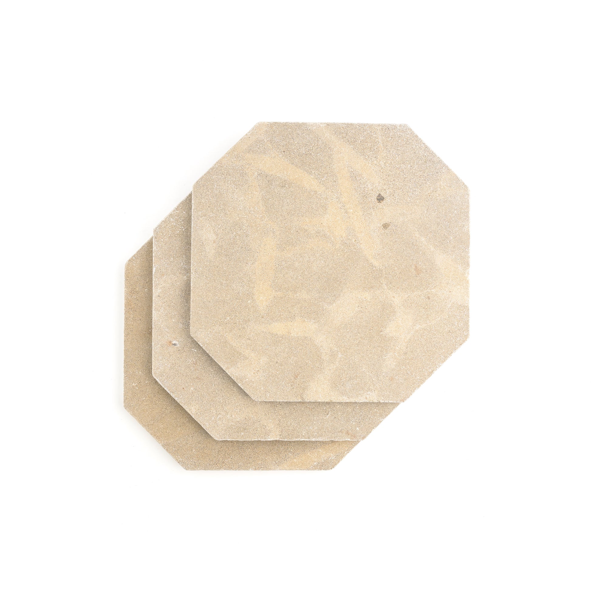 Azru Sand Octagon 12x12 Moroccan Limestone | Tumbled & Honed-Main Inventory-All Products,Natural Stone,Octagon-Riad Tile