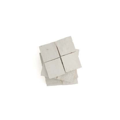 Snow White 2x2 Mosaic Zellige Tile