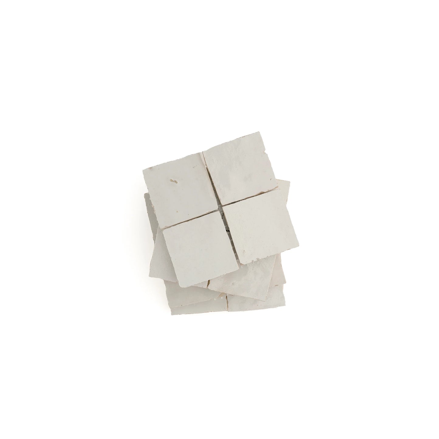 Snow White 2x2 Mosaic Zellige Tile