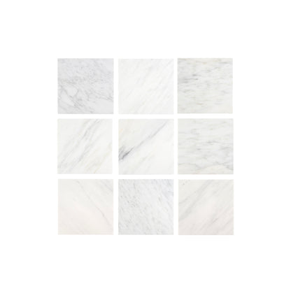 Casablanca Carrara 18x18 Marble Tile | Honed-Main Inventory-All Products,Natural Stone-Riad Tile
