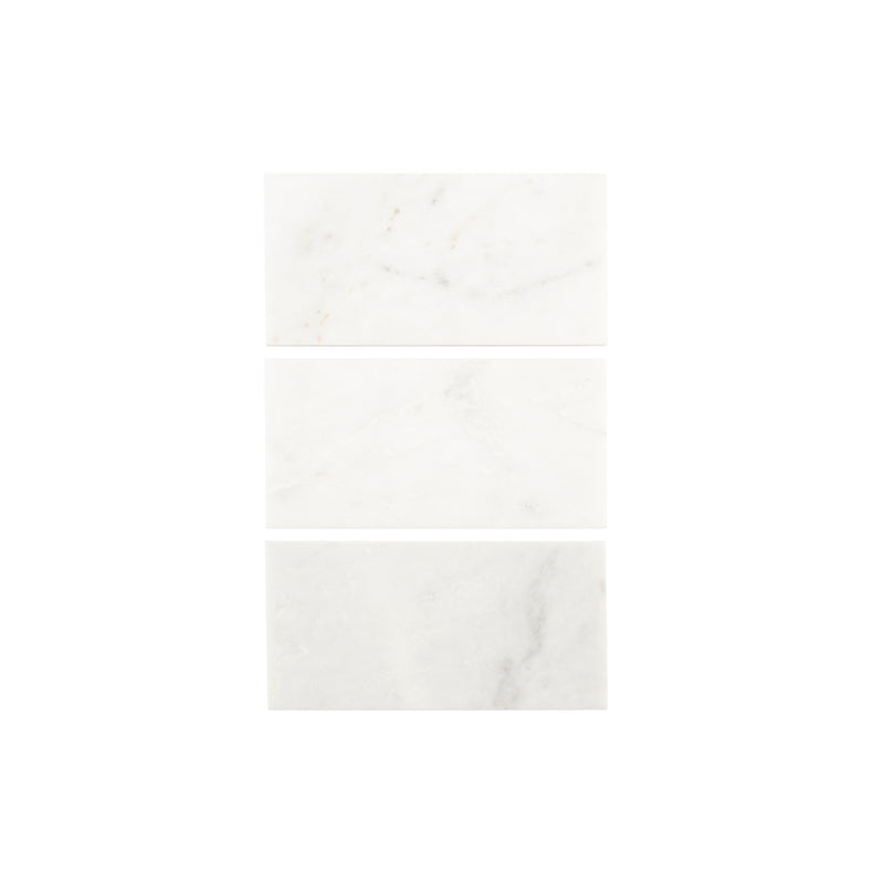 Casablanca Carrara 3x6 Subway Marble Tile | Honed-Main Inventory-All Products,Natural Stone-Riad Tile