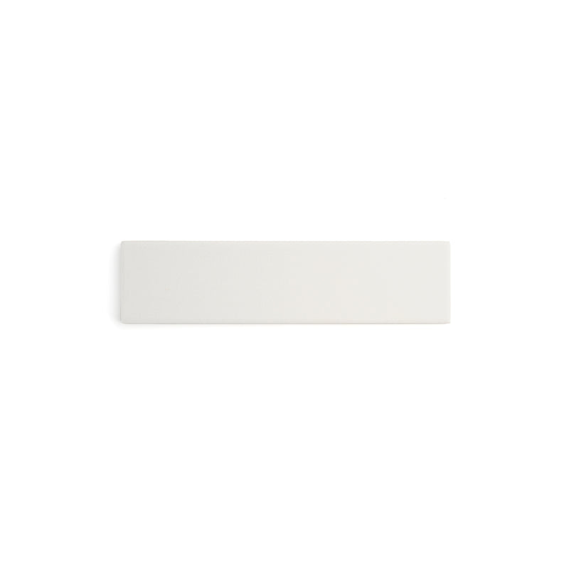 White ceramic tile with subtle pattern for kitchen walls