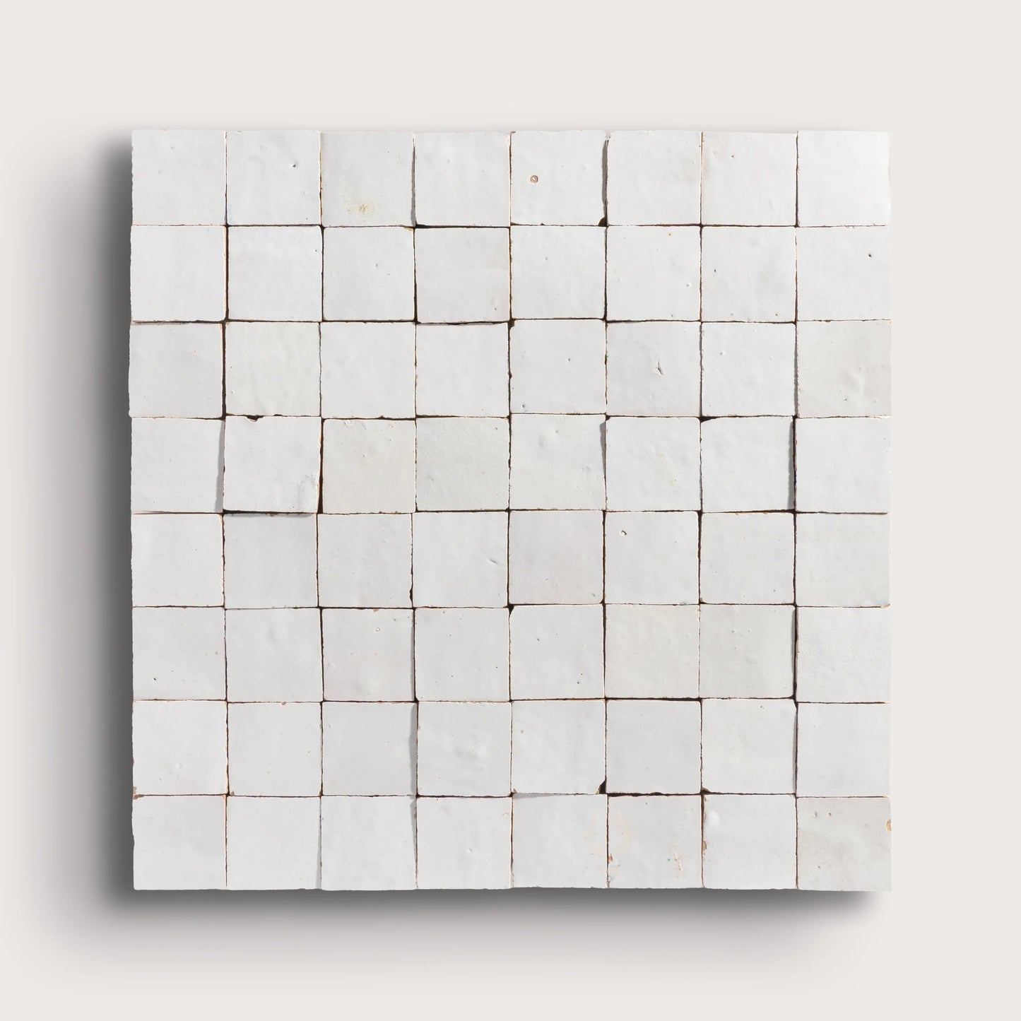 Snow White 2x2 Mosaic Zellige Tile