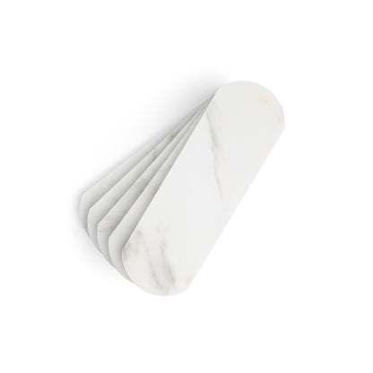 Casablanca Carrara 3x9 Oval Marble Tile | Honed-Main Inventory-All Products,Natural Stone-Riad Tile