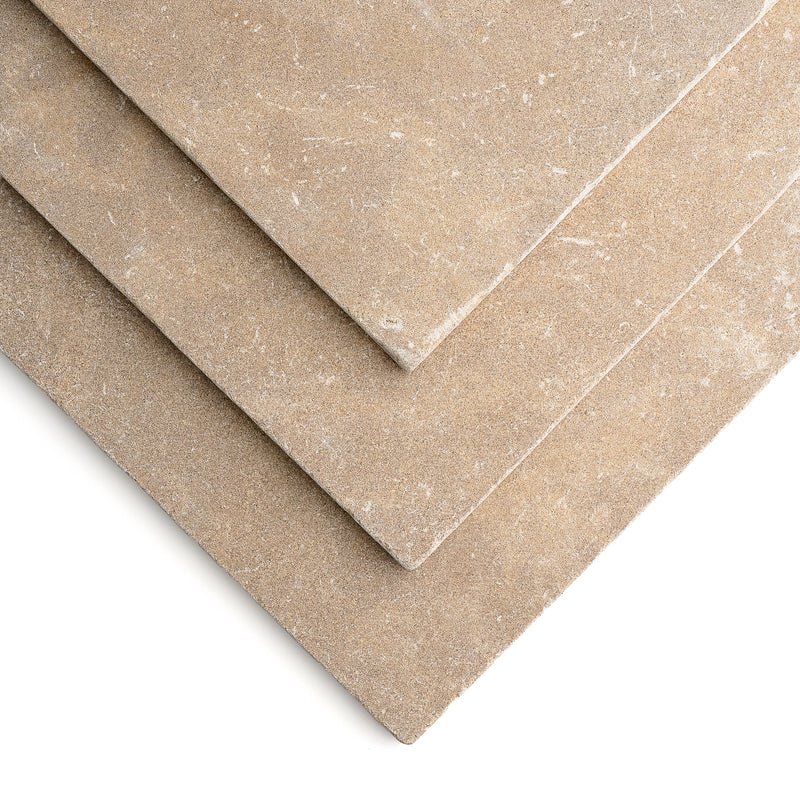 Azru Sand 18x18 Moroccan Limestone | Tumbled & Honed-Main Inventory-All Products,Natural Stone-Riad Tile